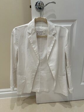 FRANK & EILEEN DUBLIN COTTON BLEND JACKET BLAZER - S - EUC!!!